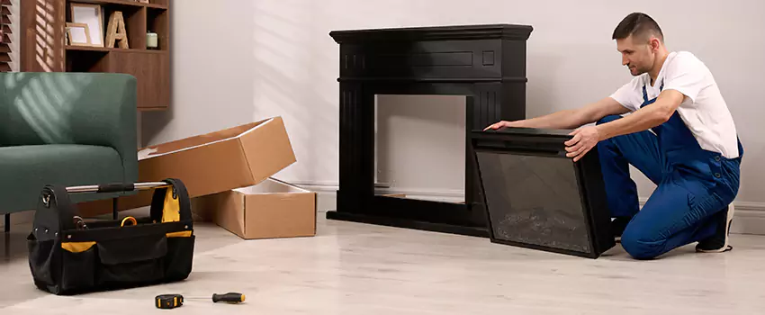 Old Rusted Metal Fireplace Repair And Replacement in Columbus, NE